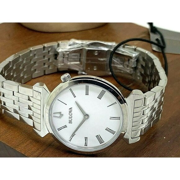 Bulova Women's Watch 96L275 Roman Numeral White Dial Stainless Steel Quartz - Picture 7 of 13